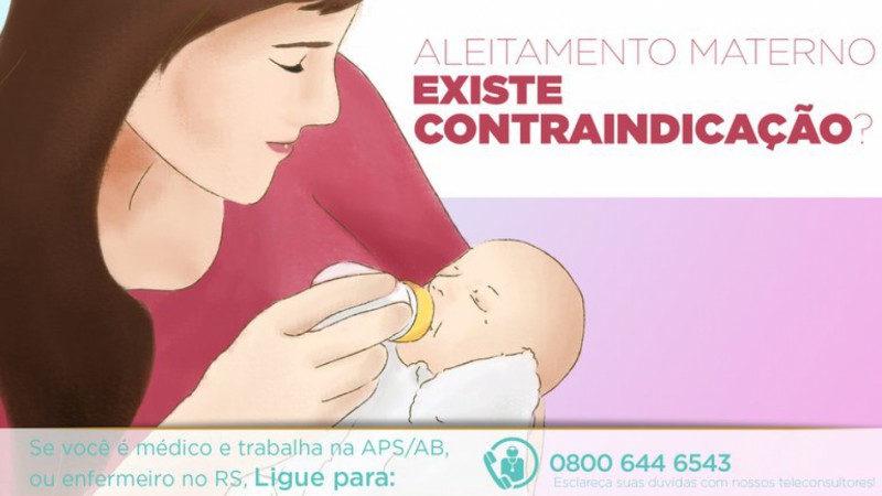 Telessaúde/UFRGS orienta profissionais da APS/AB sobre contraindicações para a amamentação