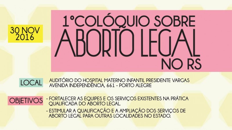 Colóquio será realizado no auditório do Hospital Presidente Vargas, em Porto Alegre