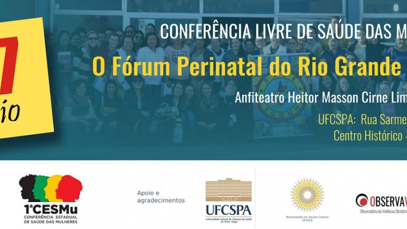 Fórum Perinatal será debatido em conferência livre