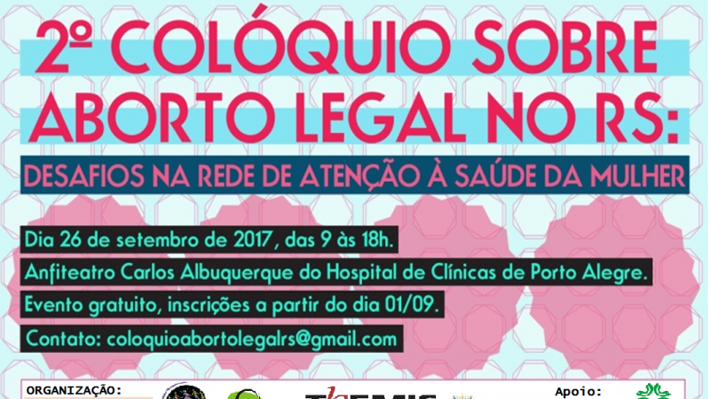 Colóquio será realizado no dia 26 de setembro