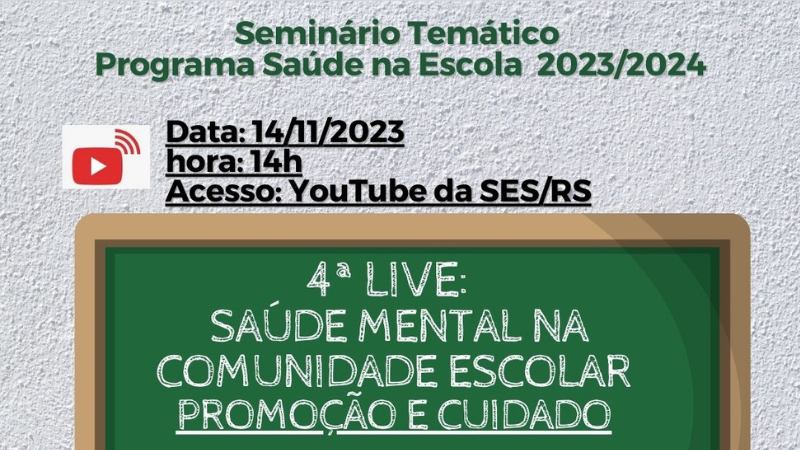 Live PSE Saúde Mental